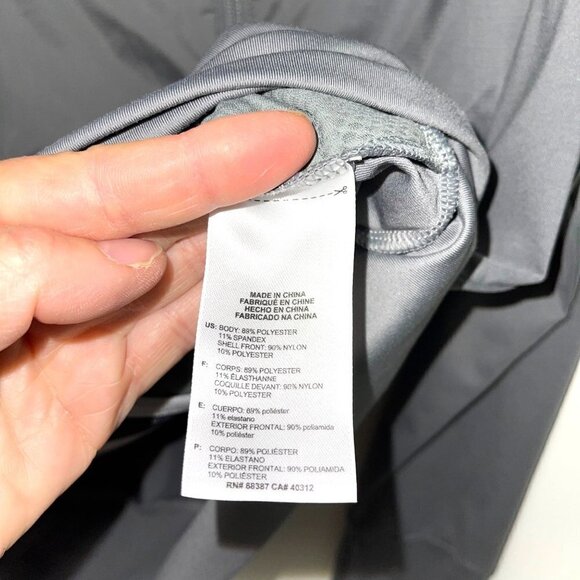 Adidas Golf Jacket Womens Size Medium M Zipper Front Stripes Polyester Spandex - Picture 5 of 9